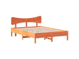 Bed Frame, Bed Frames Vidaxl Marrom Madeira De Pinho (120 X 190 Cm)