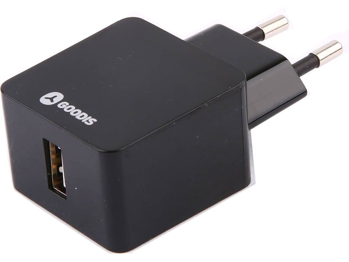 Adaptador Viagem GOODIS 5V-2.4A Preto (Outlet Caixa Aberta )