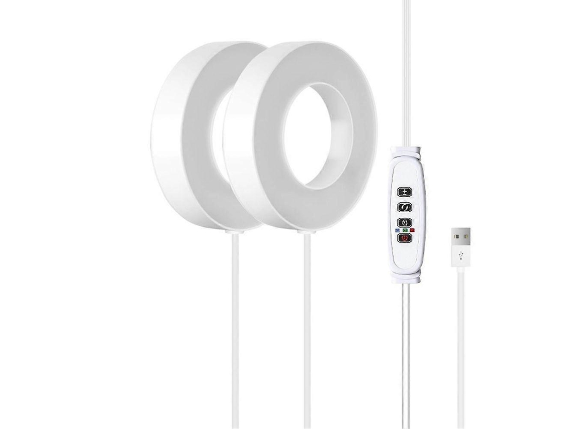 Lâmpada De Cultivo Led De Espectro Completo Com Temporizador Automático Liga/desliga Para Teto Ou Armário, Amarela E Aquaforge
