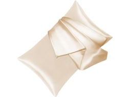 Fronha de Seda Zíper Respirável, Tecido Amoreira Macio, Luxuosa, Confortável e Ideal para Dormir, CHABERLU