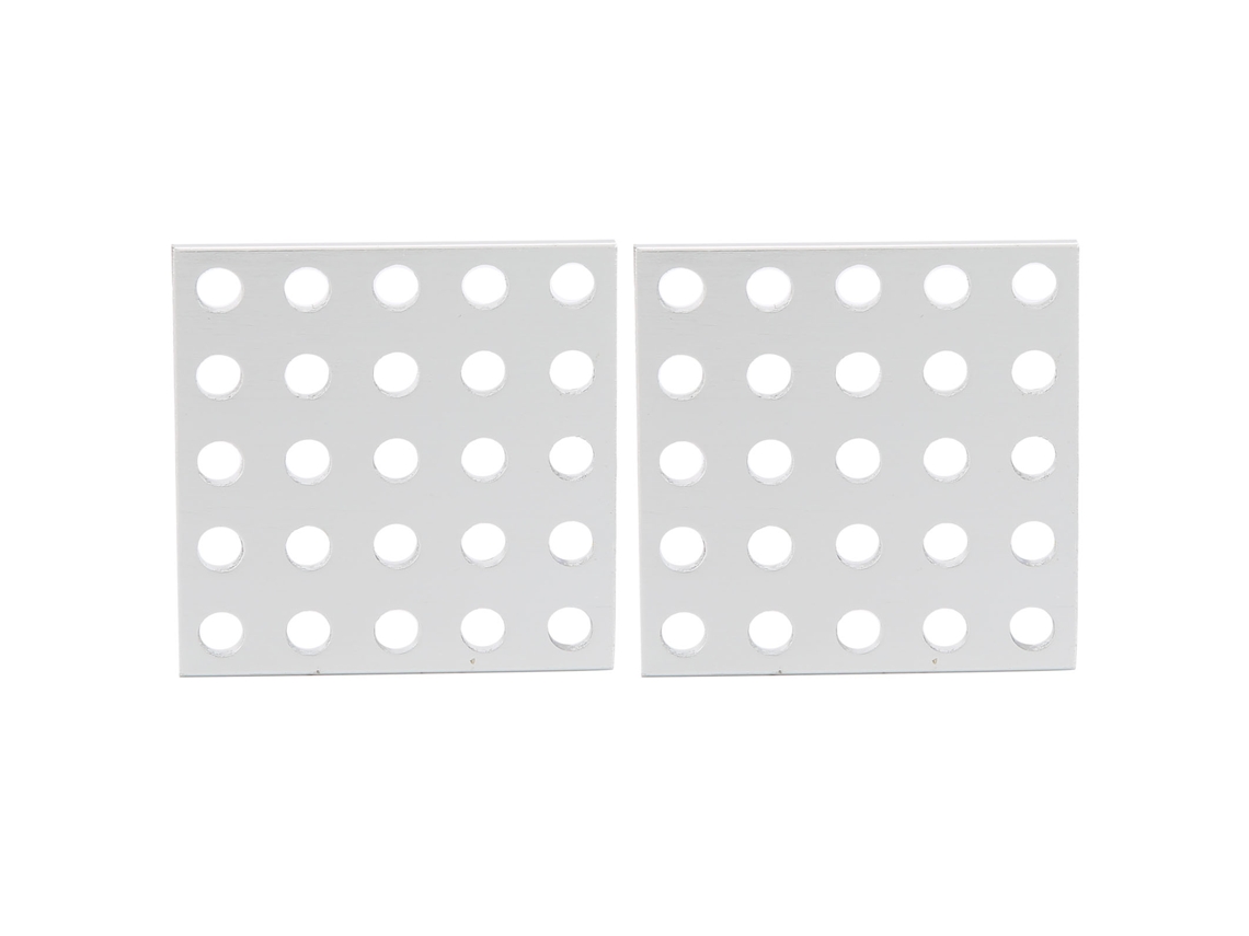 2pcs Painel de Grade de Alumínio 5x5 Furos 40x40mm 3116 0040 0040 Metal Mesh Panel