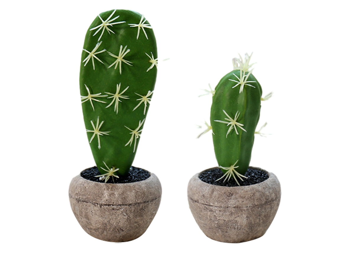 Peças De Planta Simulada Pequena, Cacto Em Vaso, Miniatura Criativa, Decoração De Plantas Verdes