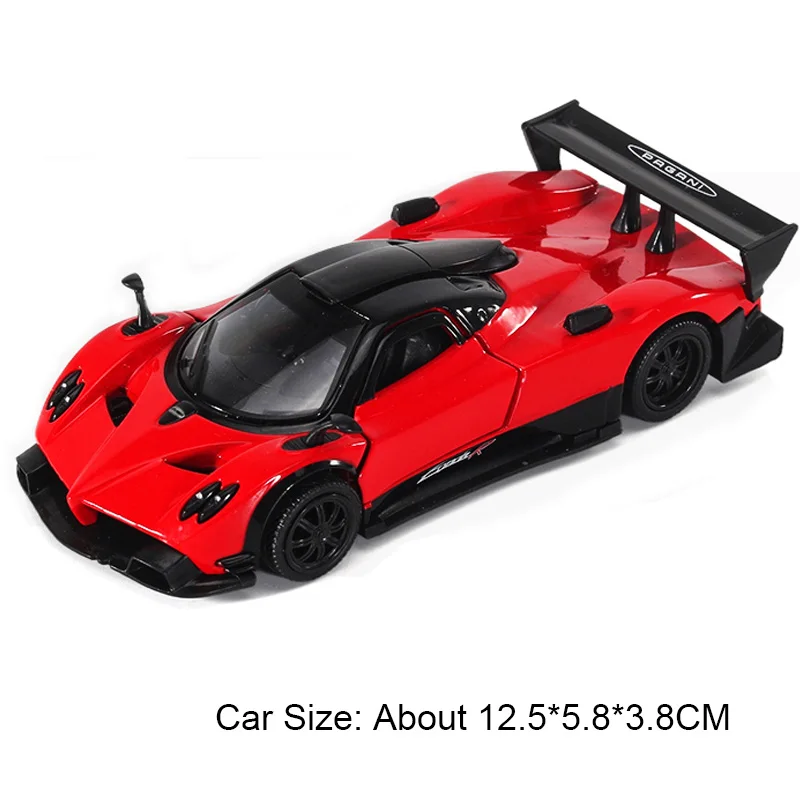 (zonda Vermelho) Escala 1:36 - Modelo De Carro Em Miniatura - Fundição Em Metal - Veículo Em Miniatura