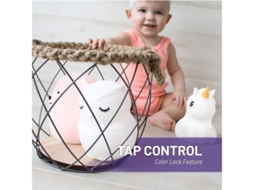Lâmpada Infantil Silicone Yizhood Fofa Bebês Luz Noturna Branco