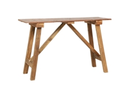 Vidaxl Mesa Consola 130x40x80 Cm Mistura De Madeira Recicladas