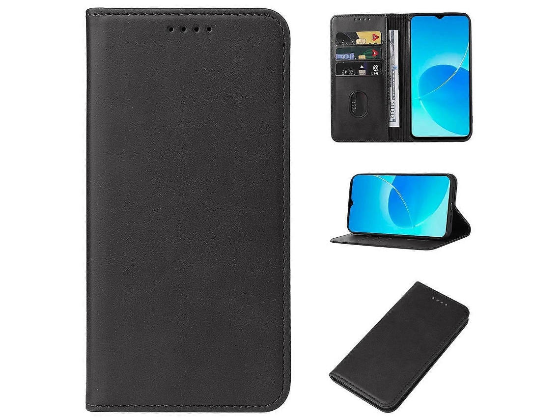 Capa De Couro Com Fecho Magnético Para Celular