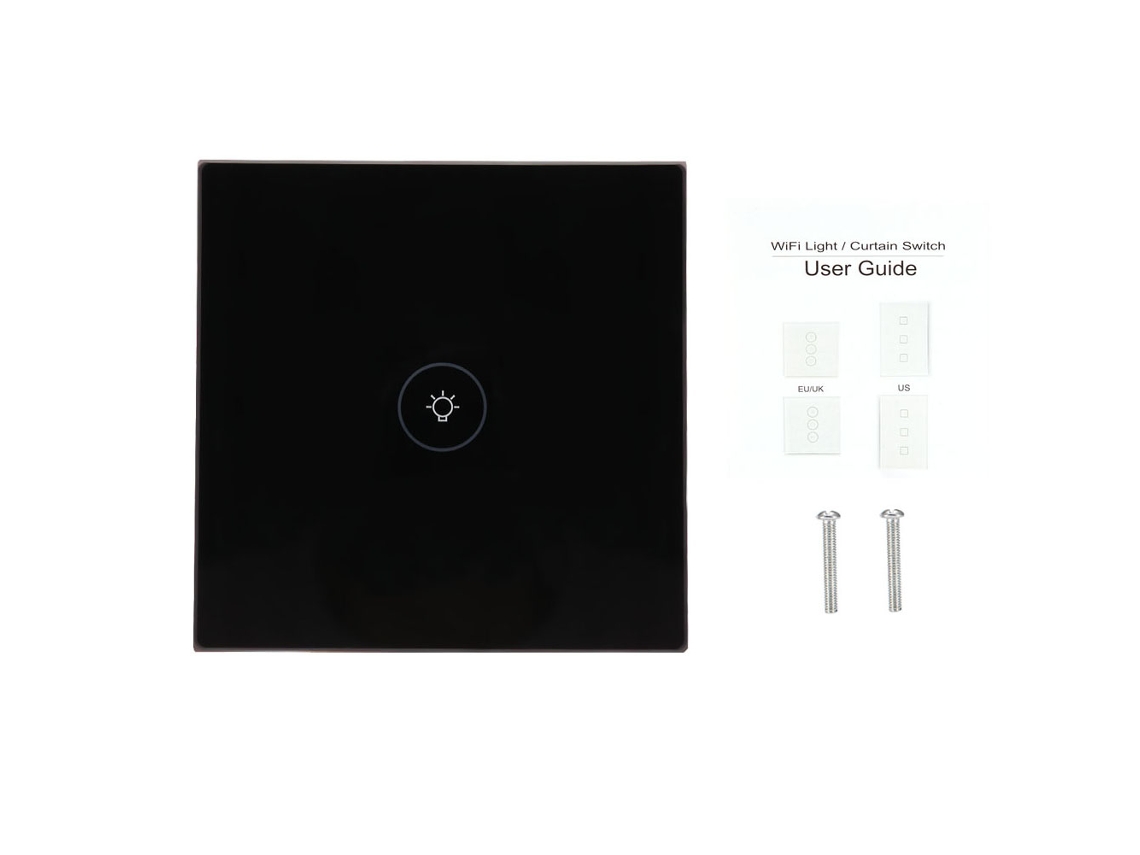Laxiscreed Interruptor De Parede Inteligente Para Led, Painel De Vidro Cristal E Compatível Com Voltagem Fixa Padrão Europeu