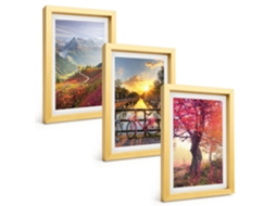 Composição De Quadros Paisagens De Montanha De Bicicleta Espelharte (3 Peças 20x30 Cm)