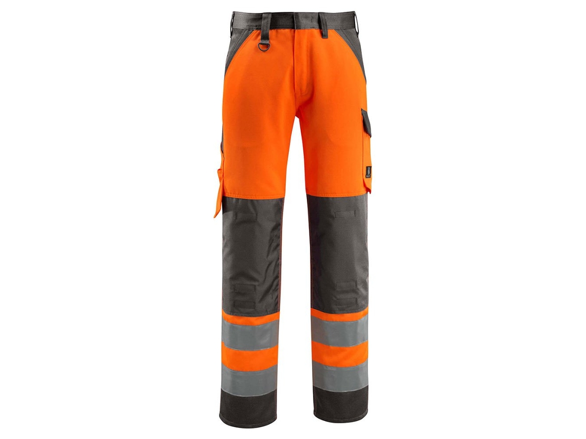Calças Grandes Com Bolsos Para Joelheiras Safe Light 15979 Laranja 58 / 35 MASCOT