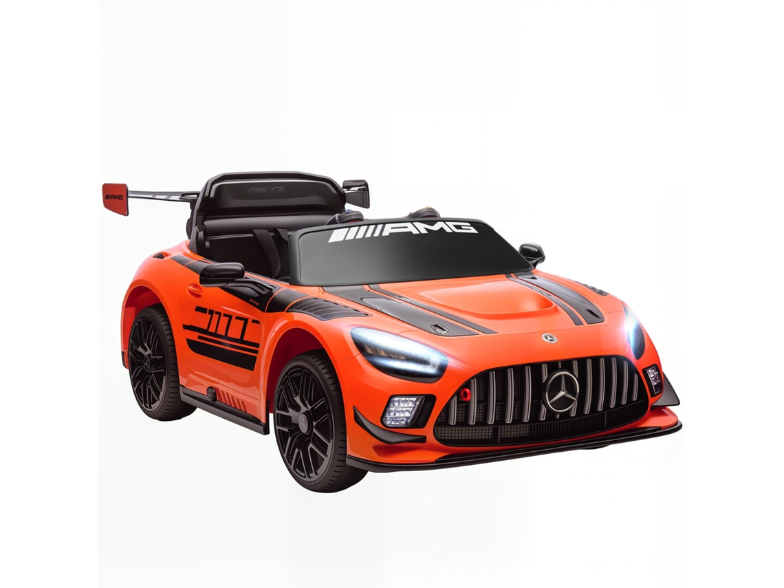 Carro Elétrico Infantil 12v Motor Duplo Controle Remoto Laranja