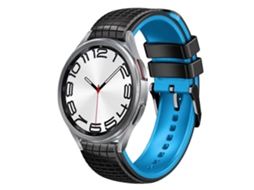 Pulseira De Silicone Bicolor Com Malha De 20 Mm