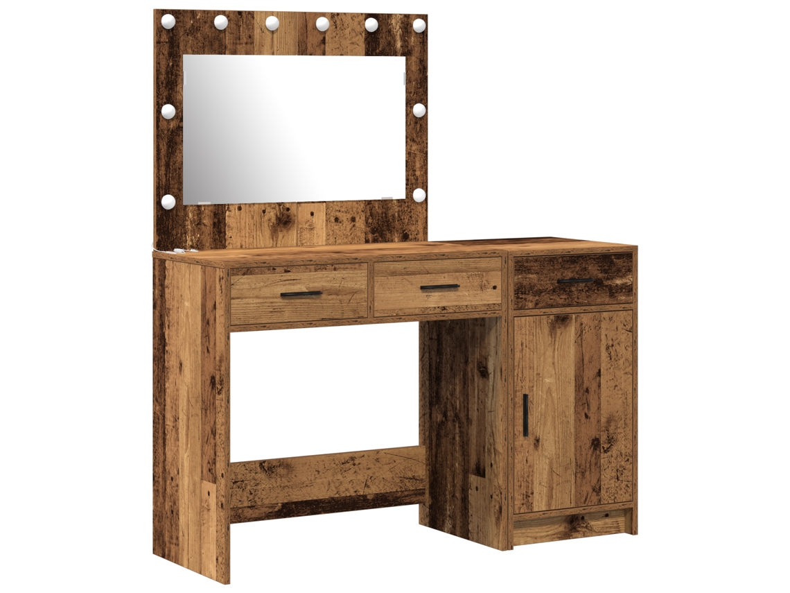 Conjunto 2 Mesa De Vestir Vidaxl Castanho Derivados De Madeira (40 X 41 X 75 Cm)