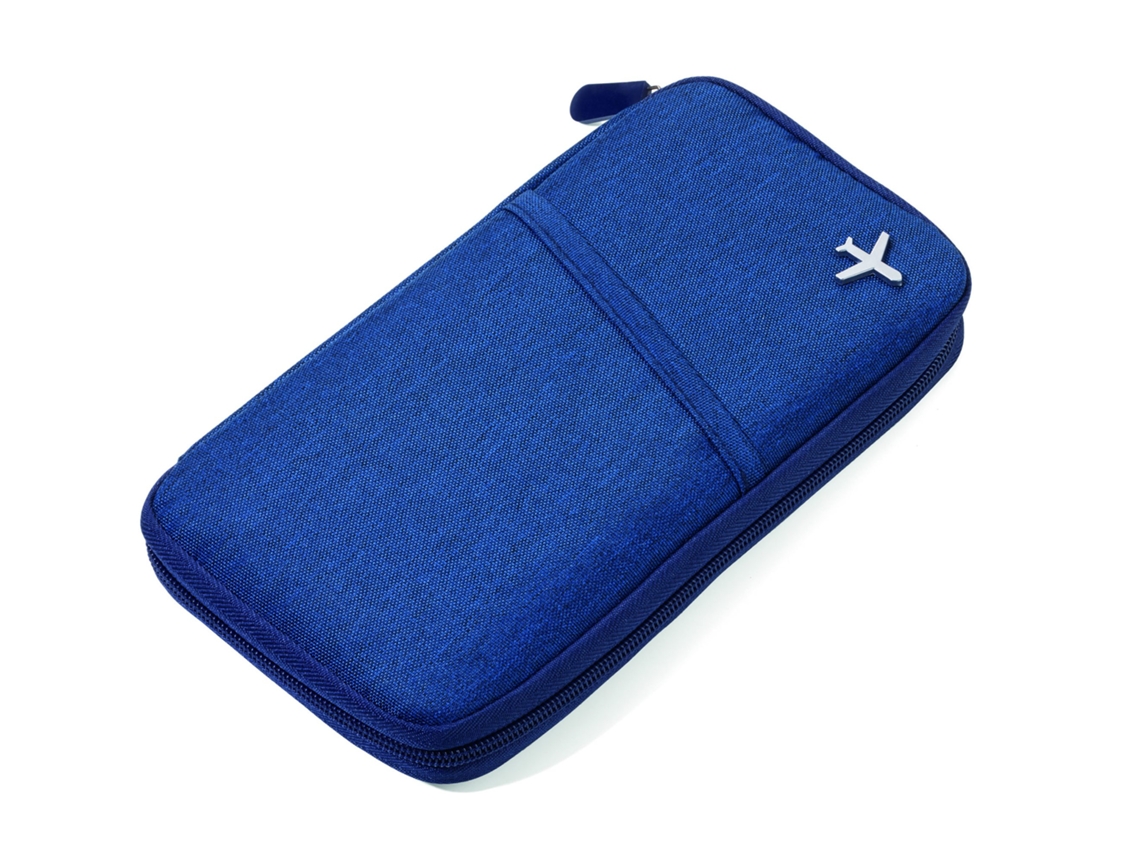 Estojo De Viagem Para Passaporte Com Rfid, Presente De Natal Azul