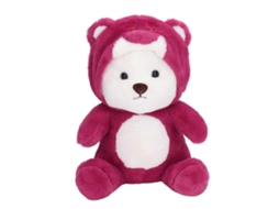 Ats osito de Peluche Con Gorro Cartoon Lindo para Niños Y Adultos Muñeco de Peluche Oso Almohada Decoratsiva Roja 19.7in