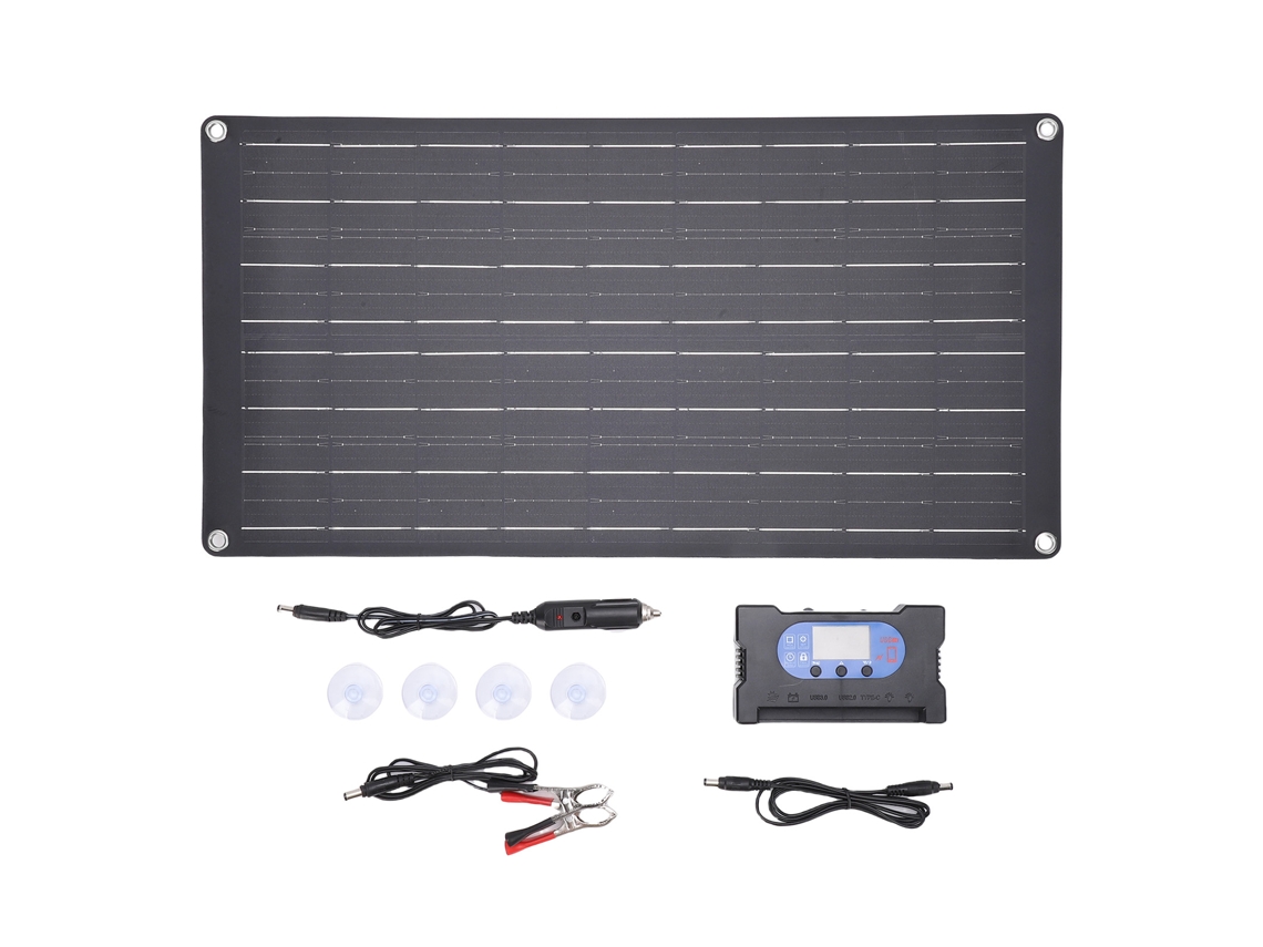 Laxiscreed Painel Solar 25w 12/24v Com Carregamento Rápido 100a Para Sistemas Fotovoltaicos