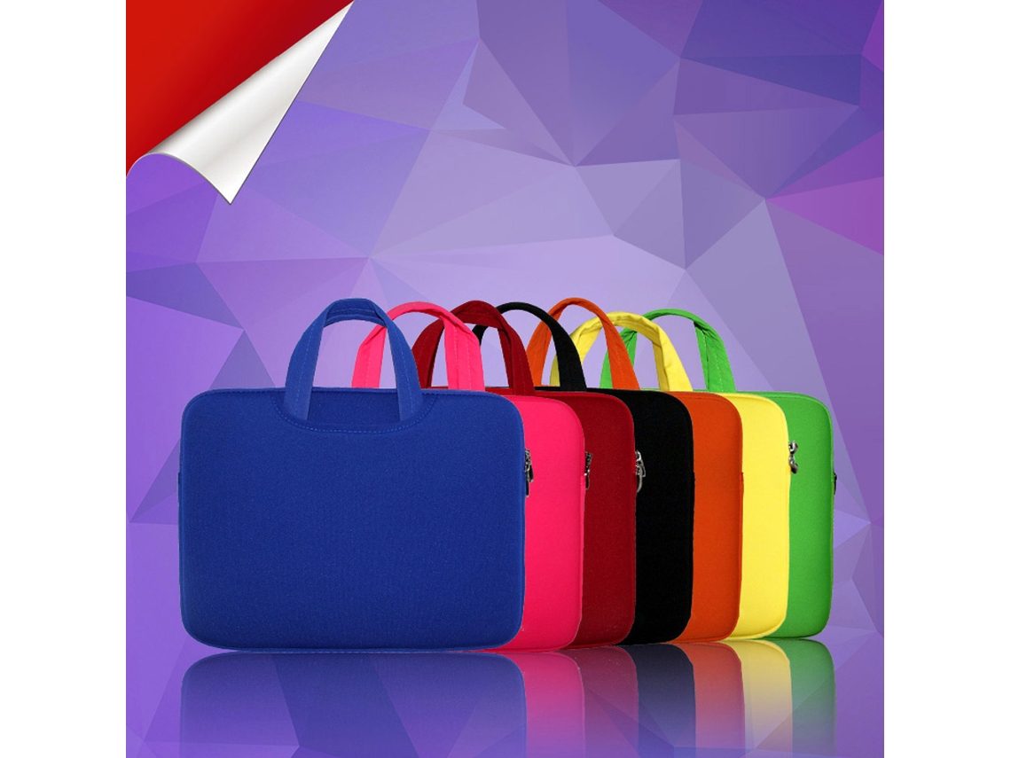 Mala De Mangueira Macia Para Ultrabook De 14 Polegadas - Bolsa Portátil Azul Com Alça