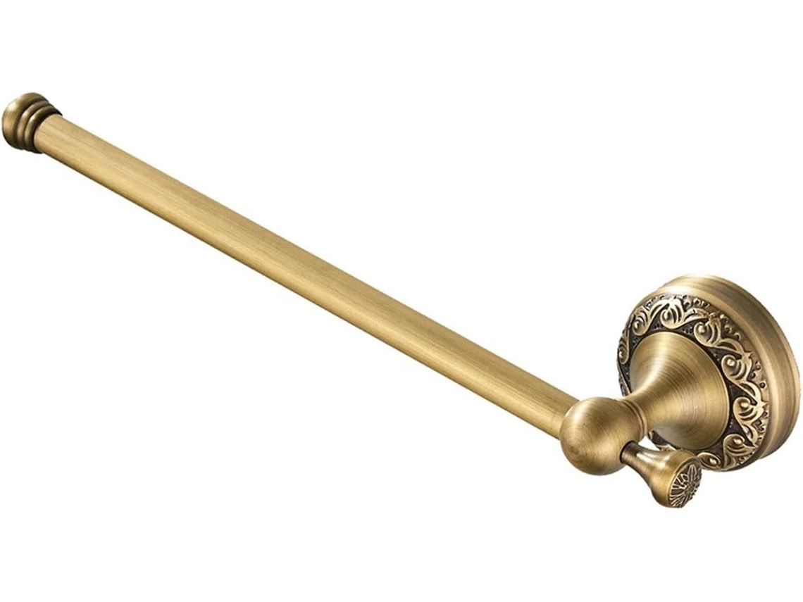 1-suporte De Toalha Parede Vintage Com Relevo, 29cm, Metal Resistente À Ferrugem, Ferragens Para Banheiro Com Parafusos