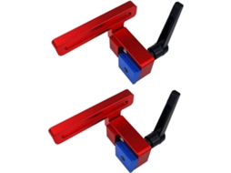 Par De 2 Paradas Para Trilho Em T,30 Modelos De Batentes Para Serra,liga De Alumínio Ferramenta Manual Com Entalhe Em T Para Carpintaria Btforus