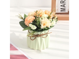 Bouquet Flores Falsas Decoração Mesa Ambiente Verde