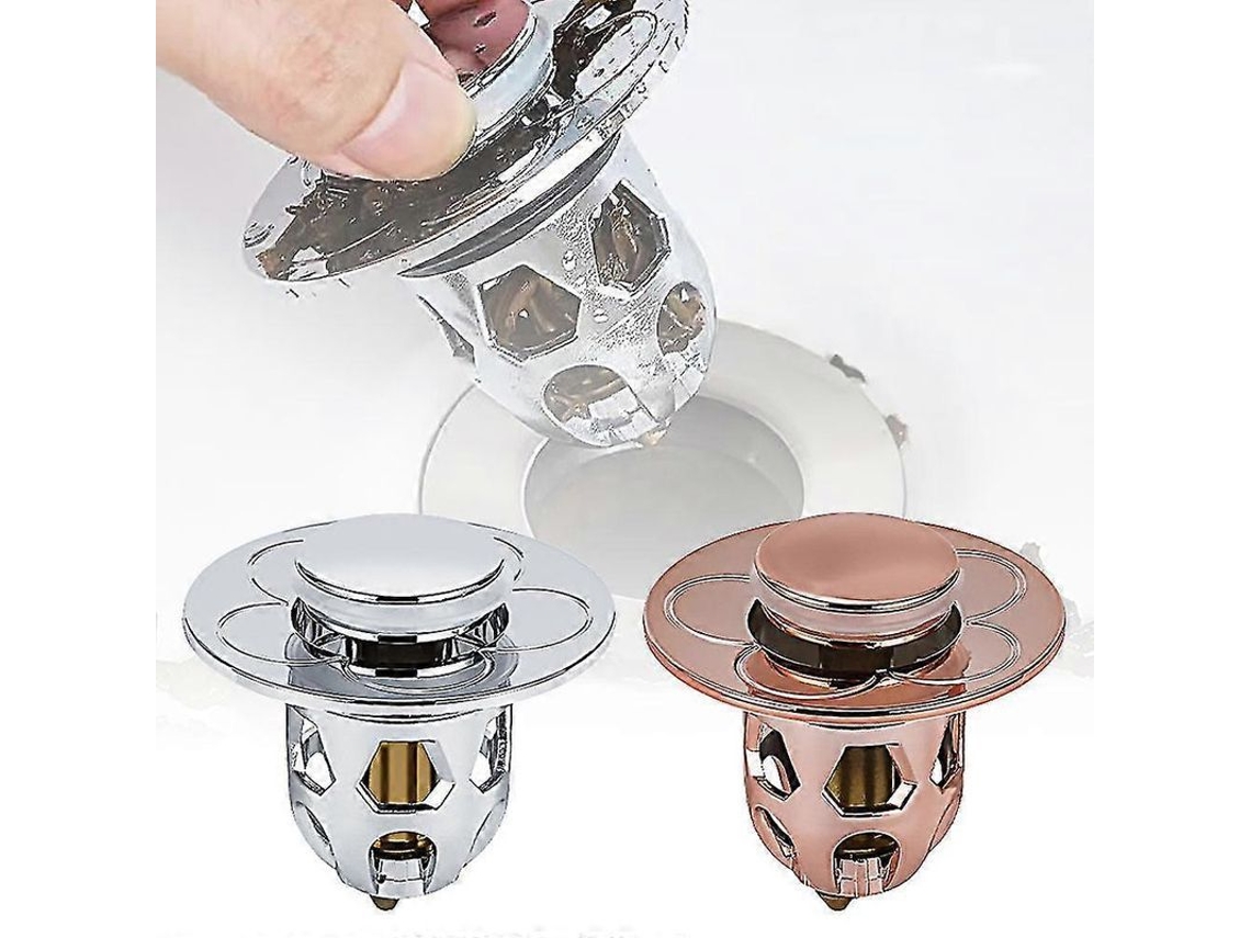 Filtro De Ralo Para Pia Com Strainer Anti-entupimento, Resistente À Corrosão E Vedação Anti-vazamento, Compatível Com Buracos De 33.5mm-62mm Sliver