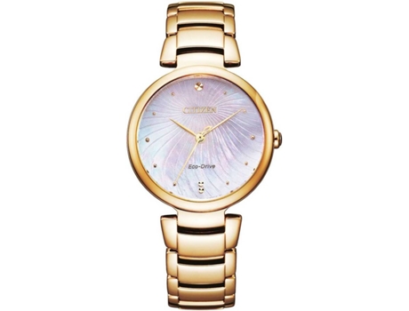 Relógio CITIZEN Mulher (Aço Inoxidável - Dourado)