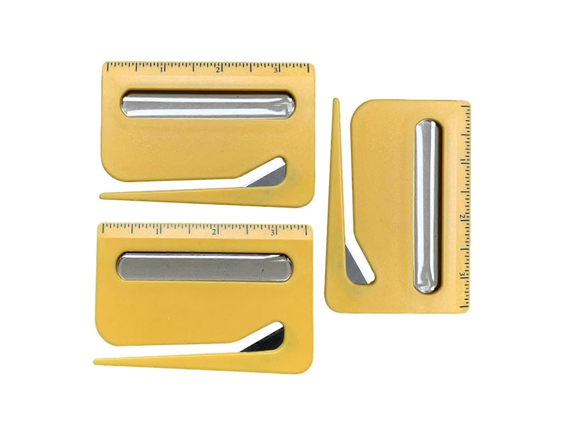 Kit Com 3 Abridores De Envelopes E Cartas, Mini Cortadores De Plástico Multifuncionais