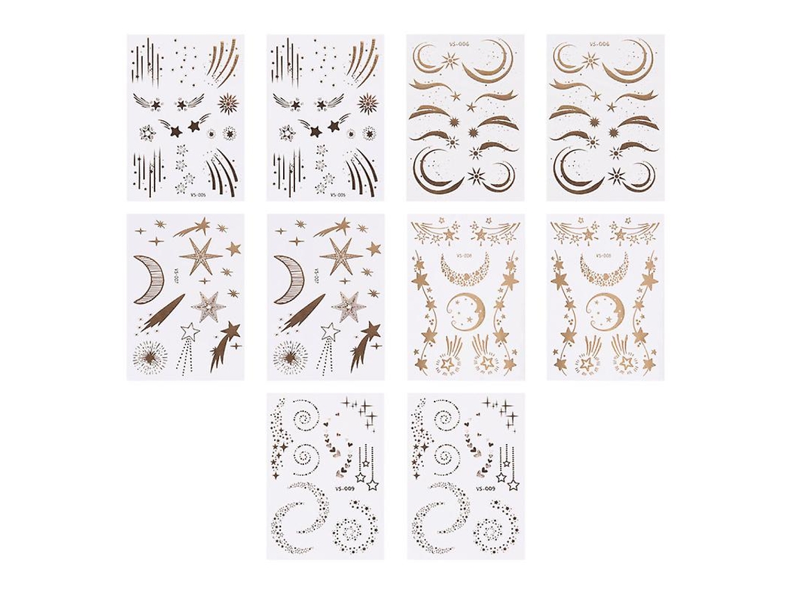 10pcs Adesivos Faciais Allinless