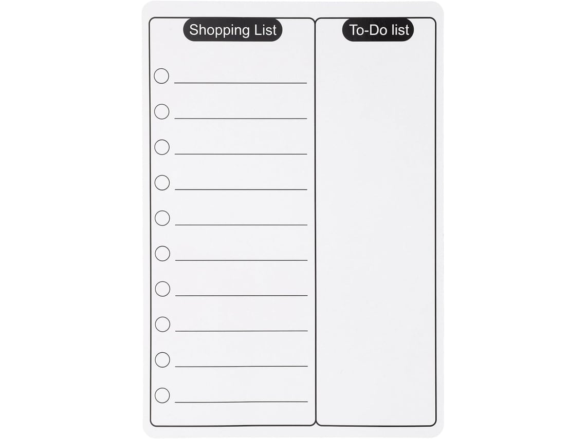 Tableau Blanc Magnétique Effaçable Bloc-notes Para Refrigerador, Aimant Souple, Design E , Listas De Tâches E