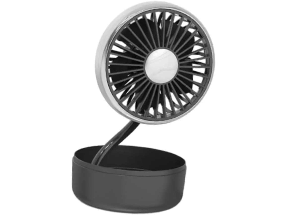 Ventilador Usb Para Painel De Carro – Resfriamento Ajustável Em 360° Preto