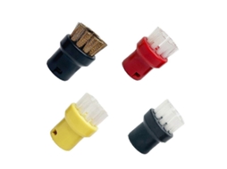 Conjunto De 4 Peças De Panos Para Esfregão A Vapor Karcher Com Escovas De Nylon E Cobre Para Limpeza Profunda De Cabelos Brancos._glo