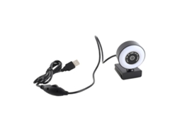 Câmera Web 1080p Com Luz Ajustável E Microfone Anti-ruído, Usb Para Aulas, Reuniões E Gravação, Compatível Com Windows, Ios, Android