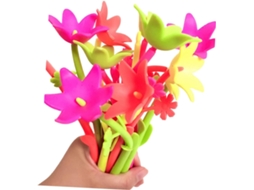 Caneta Em Gel Com Ponta De Silicone, Pacote 12 Unidades, Formato Flor,