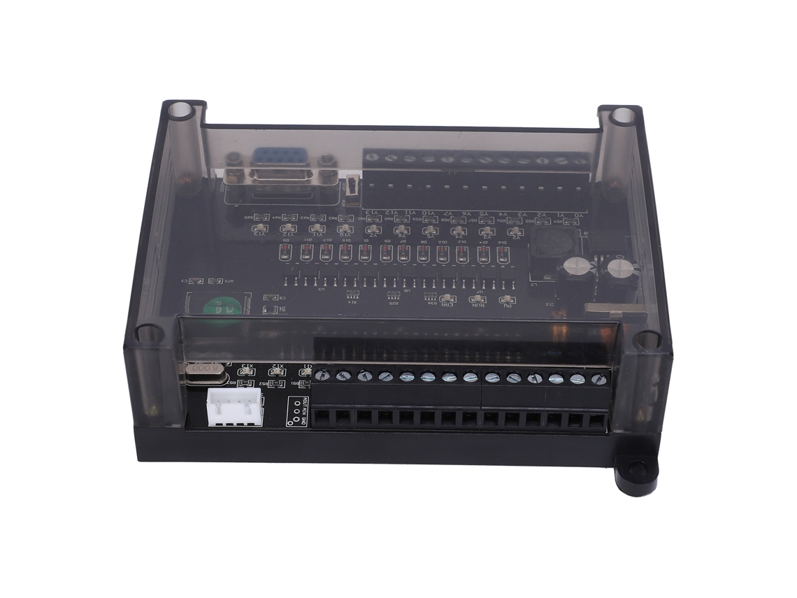 Módulo PLC de Controle Industrial FX1N‑24MT com Retardo Regulador 24V CC