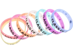 Pulseiras De Silicone Luminosas, Pulseiras Para Festa De Formatura, Acessórios Comemorativos Para Eventos E Celebrações