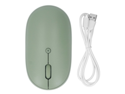 Aetheria mouse Bluetooth Recarregável Silencioso 1600 Dpi Design Ergonômico para Computador Telefone Tablet Verde Vintage