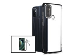 Kit Película de Vidro 5D Full Cover + Capa Slimarmor Oppo A53S Preto