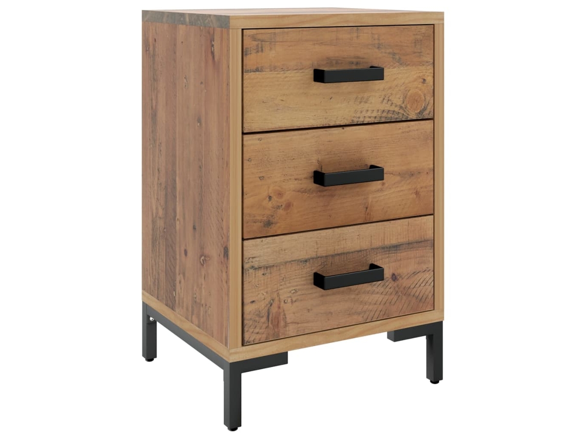 Bedside Cabinet, Bedside Cabinets Vidaxl Marrom Madeira De Pinho (40 X 30 X 55 Cm)