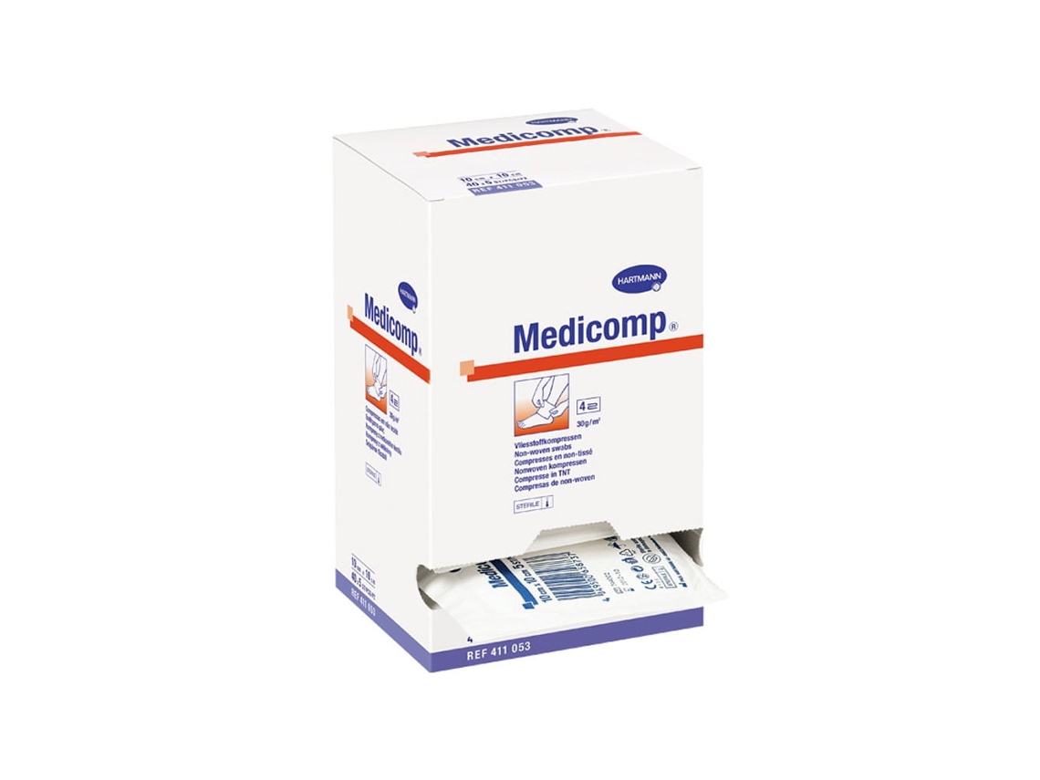 Compressas Esterilizadas Medicomp 7,5x7,5cm (50 Un.)