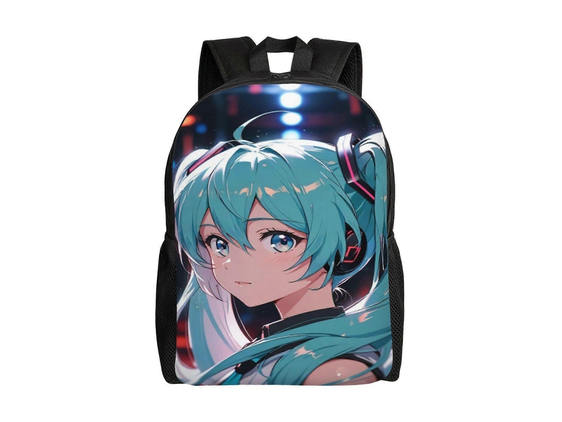 Mochila Hatsune Miku R404 Para Escola E Trabalho, Leve E À Prova Dágua, Mochila Estilosa Para Estudantes E Adultos H404 Olysi Shop