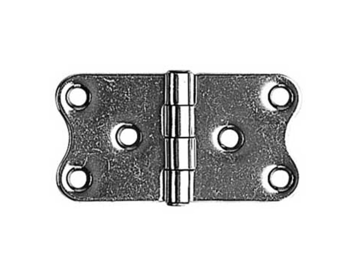 Dobradiça Inox Prateado 37 X 40 X 2 Mmplastimo