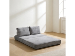 Sofabett Aus Satiniertem Stoff In Hellgrau – Kein Montagebedarf, Ideal Für Wohnzimmer, Arbeitszimmer Und Schlafzimmer.