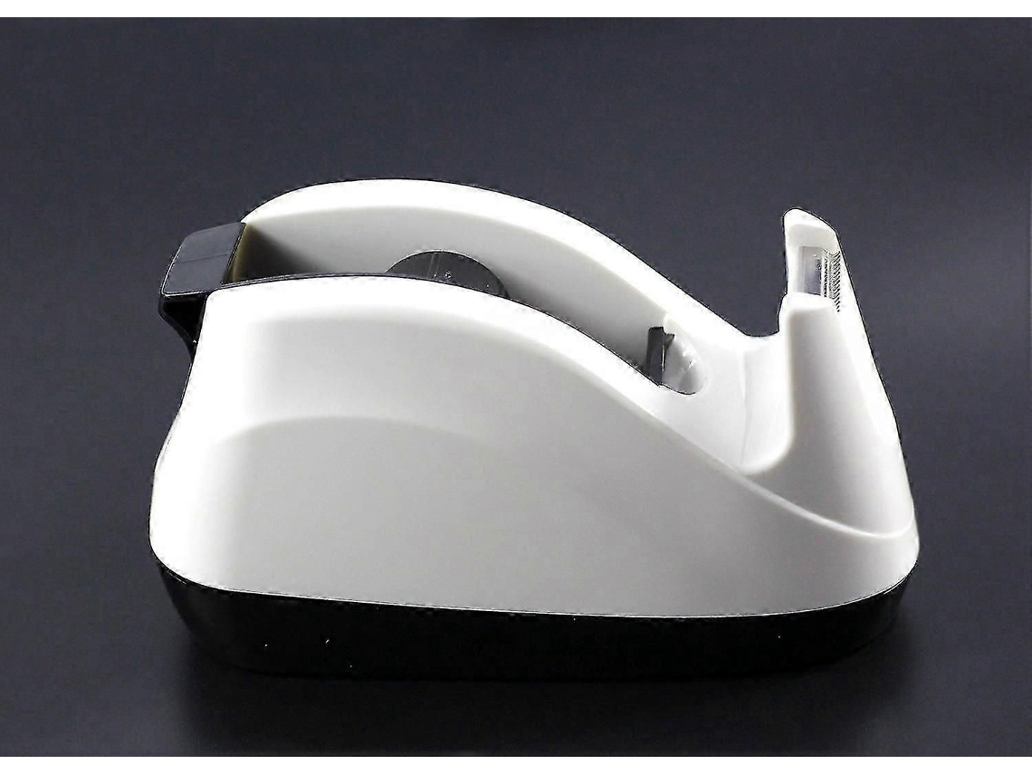 Dispensador de Fita Adesiva Reforçada de Mesa com Base Pesada e Aplicação com uma Mão GOKOCO (branco)