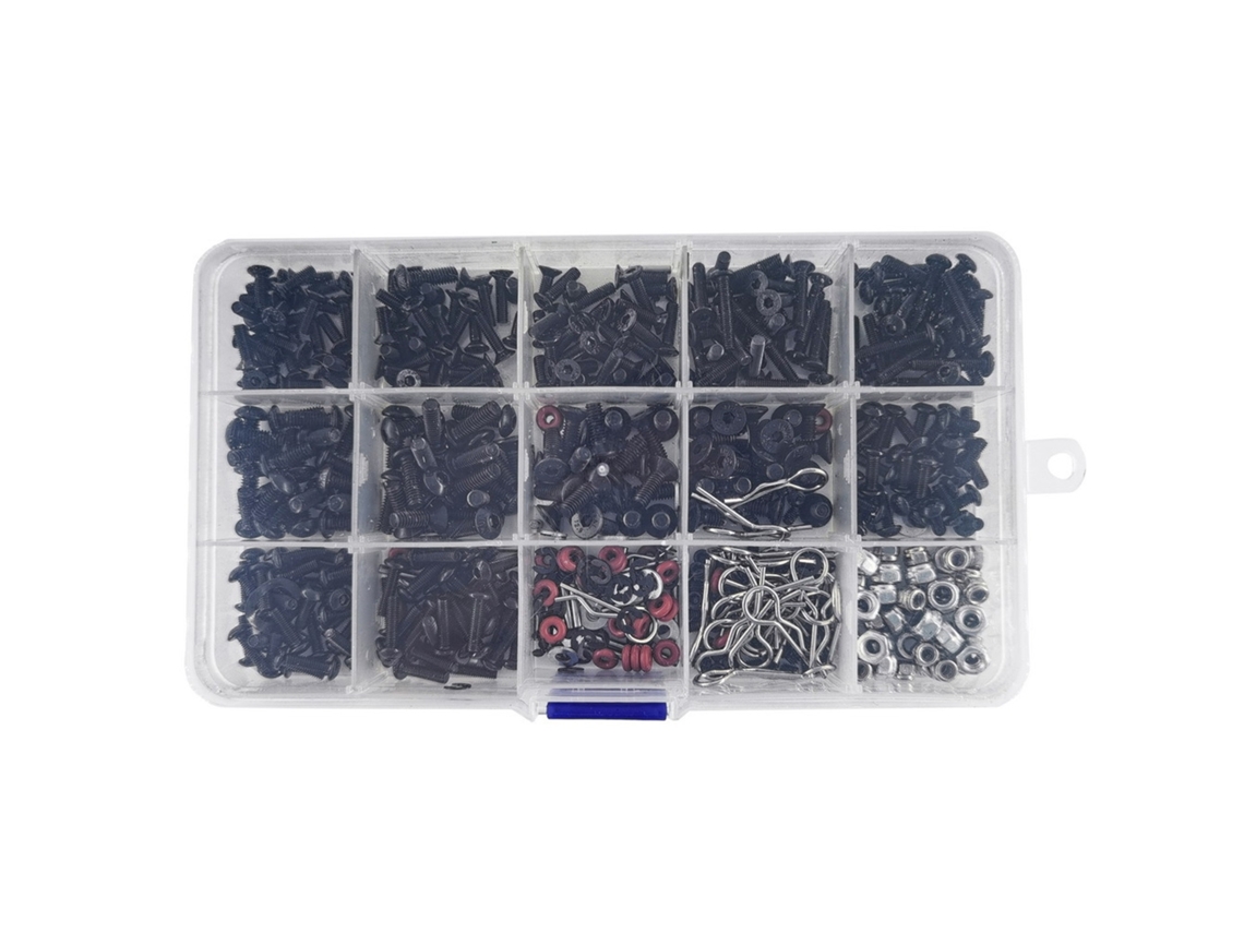 Conjunto de Parafusos e porcas metálicos diversos tamanhos para reparo de carros Rc S/MARCA