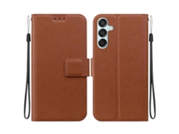 Capa De Couro Ultrafina Com Fecho Magnético Para Samsung Galaxy M35