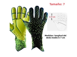 (verde 7cm) Luvas Profissionais De Goleiro De Futebol, Com Proteção Reforçada Em Látex.