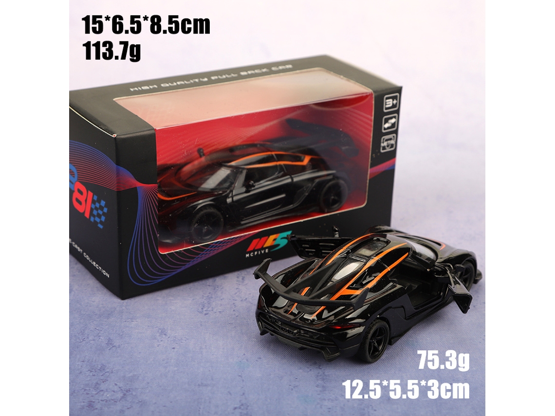Carrinho de Fricção em Liga Metálica, Escala 1/36, Realista, Brinquedo Infantil. MDUG