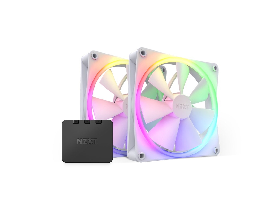 Ventilador Pwm F140, embalagem de 2 unidades, incl. Controlador, Branco Nzxt