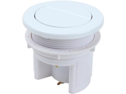 Botão Pneumático Duplo Para Descarga De Vaso Sanitário - Cromado - Redondo - Sistema