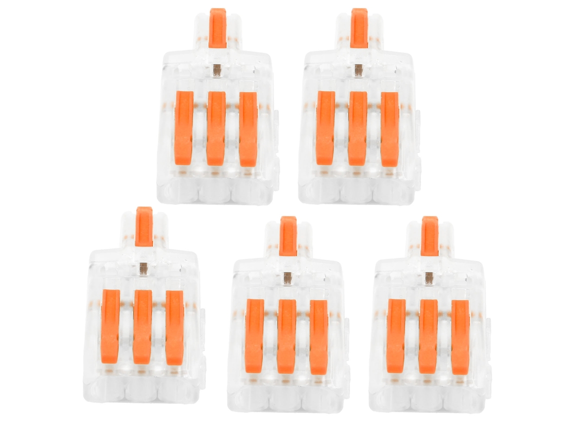 20pcs Conector De Fio Spl Tipo T, 1 Entrada 3 Saídas, Prensa, Terminal Para Condutor (laranja)
