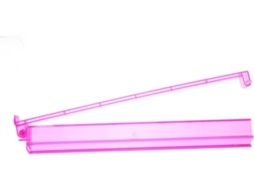 Régua De Mahjong De Acrílico Transparente De 45 Cm (18 Polegadas)